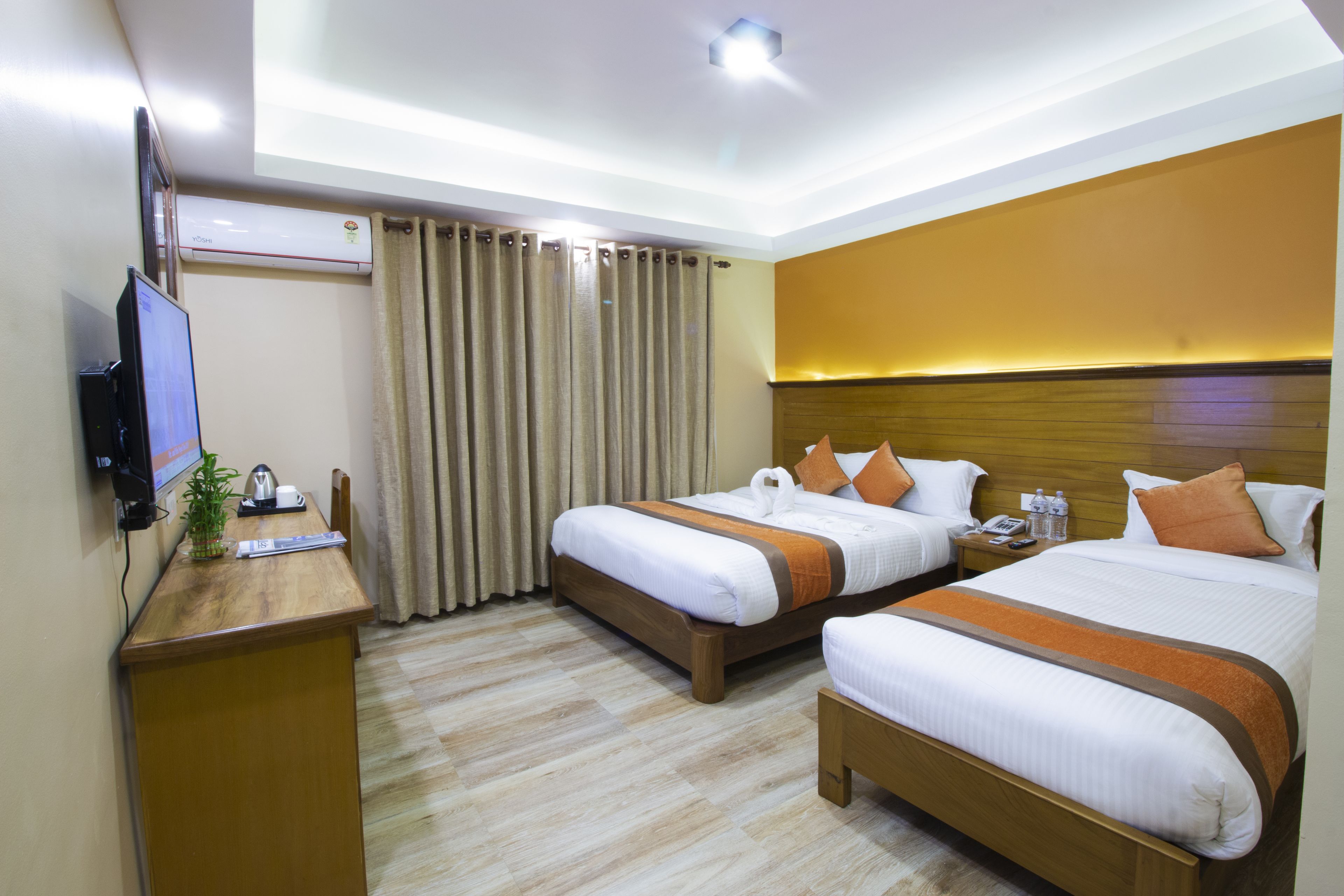 Down comforters, desk, soundproofing, free WiFi