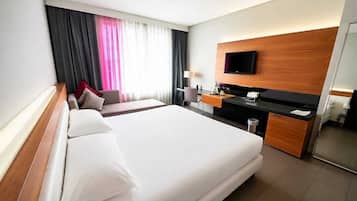Ropa de cama de alta calidad, edredón y minibar