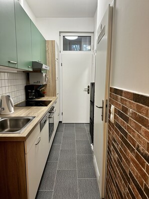 Deluxe-dobbeltværelse - ikke-ryger - køkken | Privat køkken | Minikøleskab