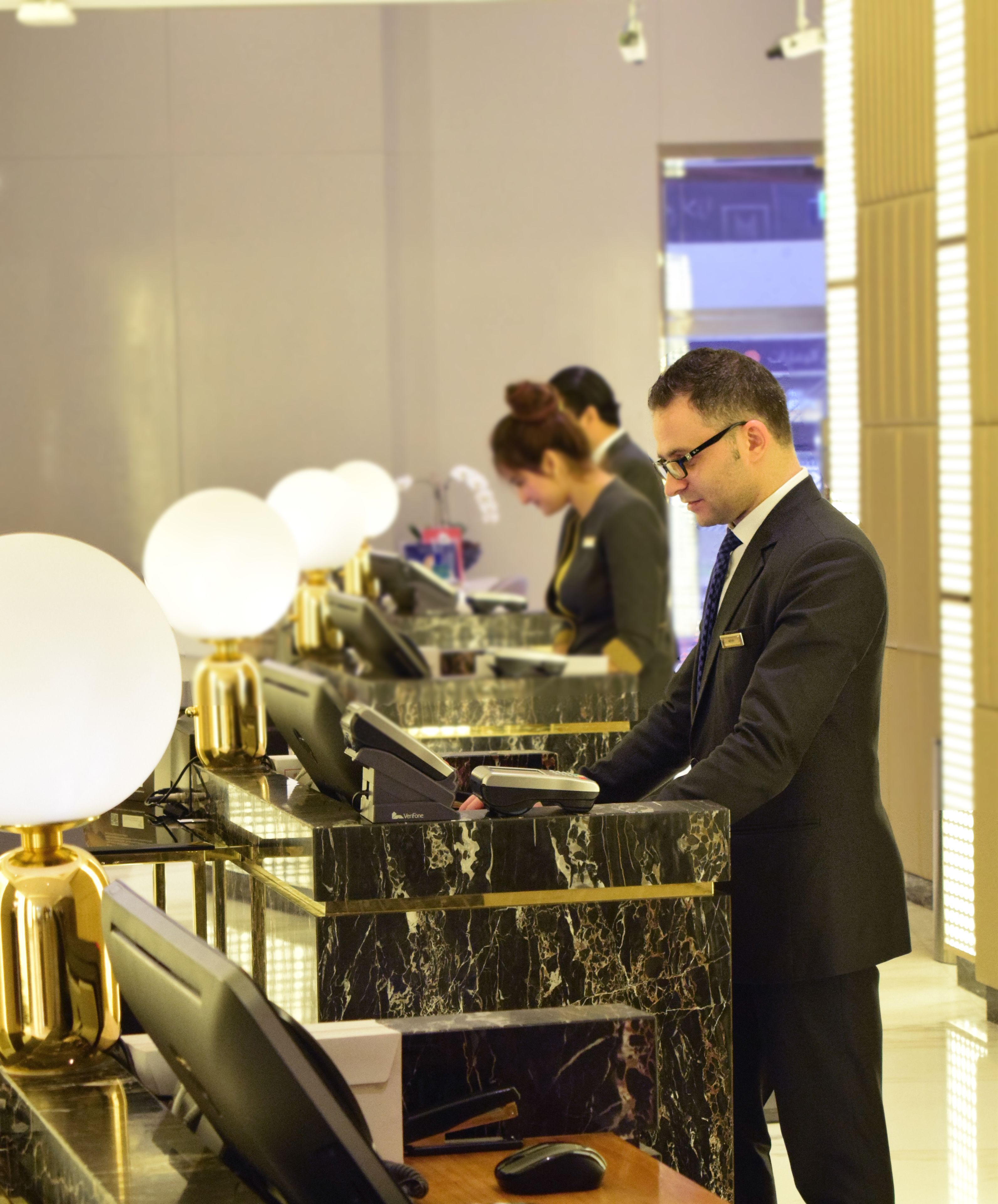 check-in/check-out kiosk