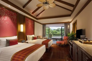 1 kamar tidur, seprai premium, minibar, dan brankas
