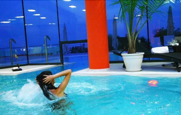 Indoor pool, outdoor pool