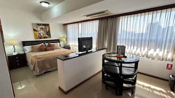 In-room safe, desk, blackout curtains, iron/ironing board