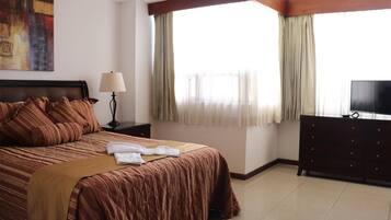 In-room safe, desk, blackout drapes, iron/ironing board