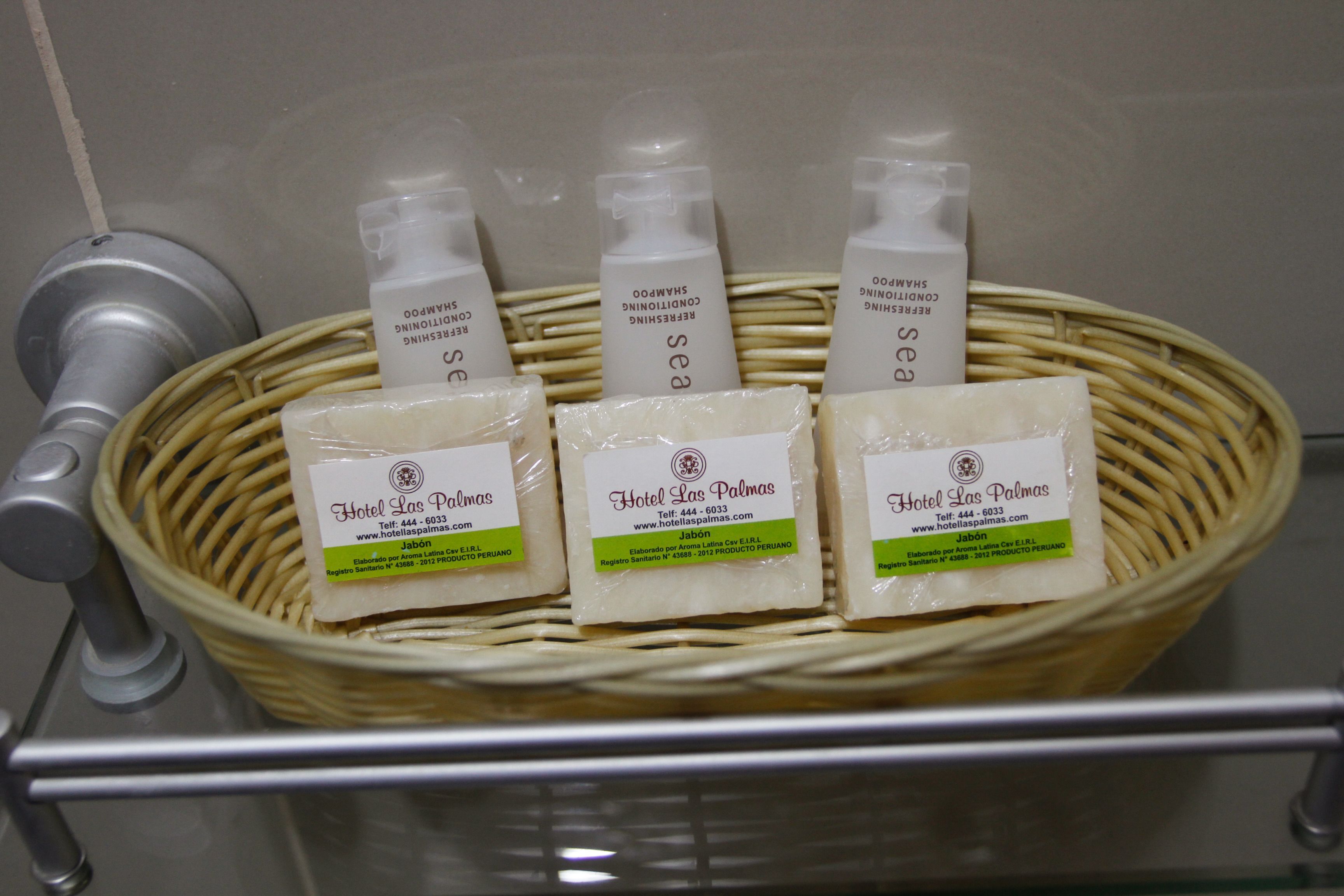 free toiletries, hair dryer, towels