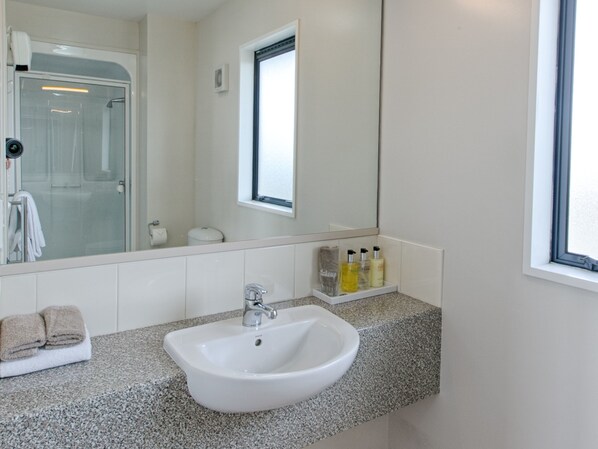 Desk, blackout curtains, iron/ironing board, free WiFi
