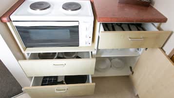 家庭客房, 1 間臥室 (Unit) | 私人小型廚房 | 迷你雪櫃、微波爐、電熱水壺、多士爐