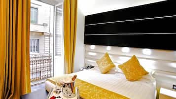 Premium bedding, minibar, in-room safe, desk