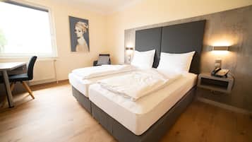 Habitación doble superior | Ropa de cama hipoalergénica y caja de seguridad en la habitación