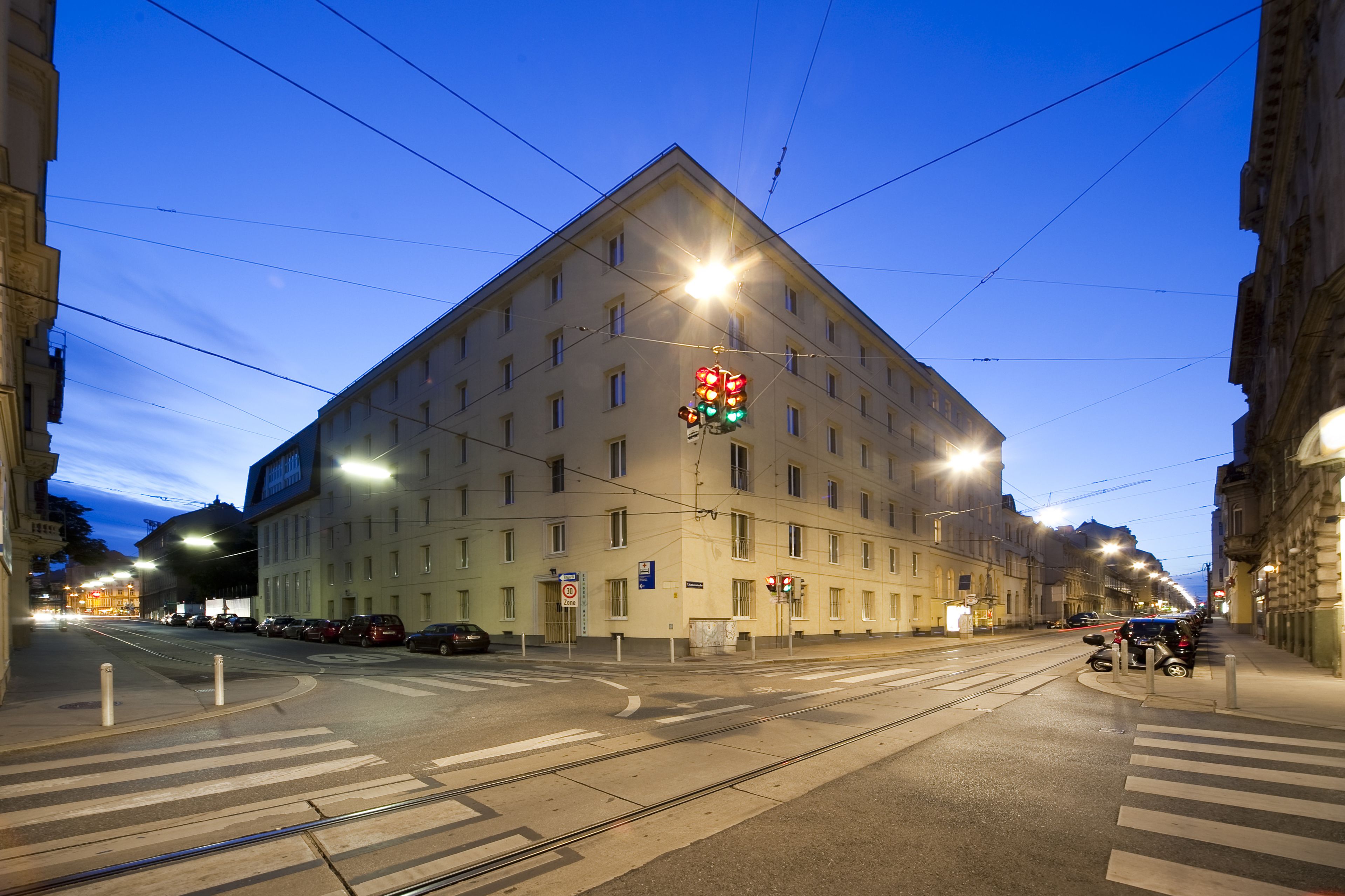 Front of property - evening/night