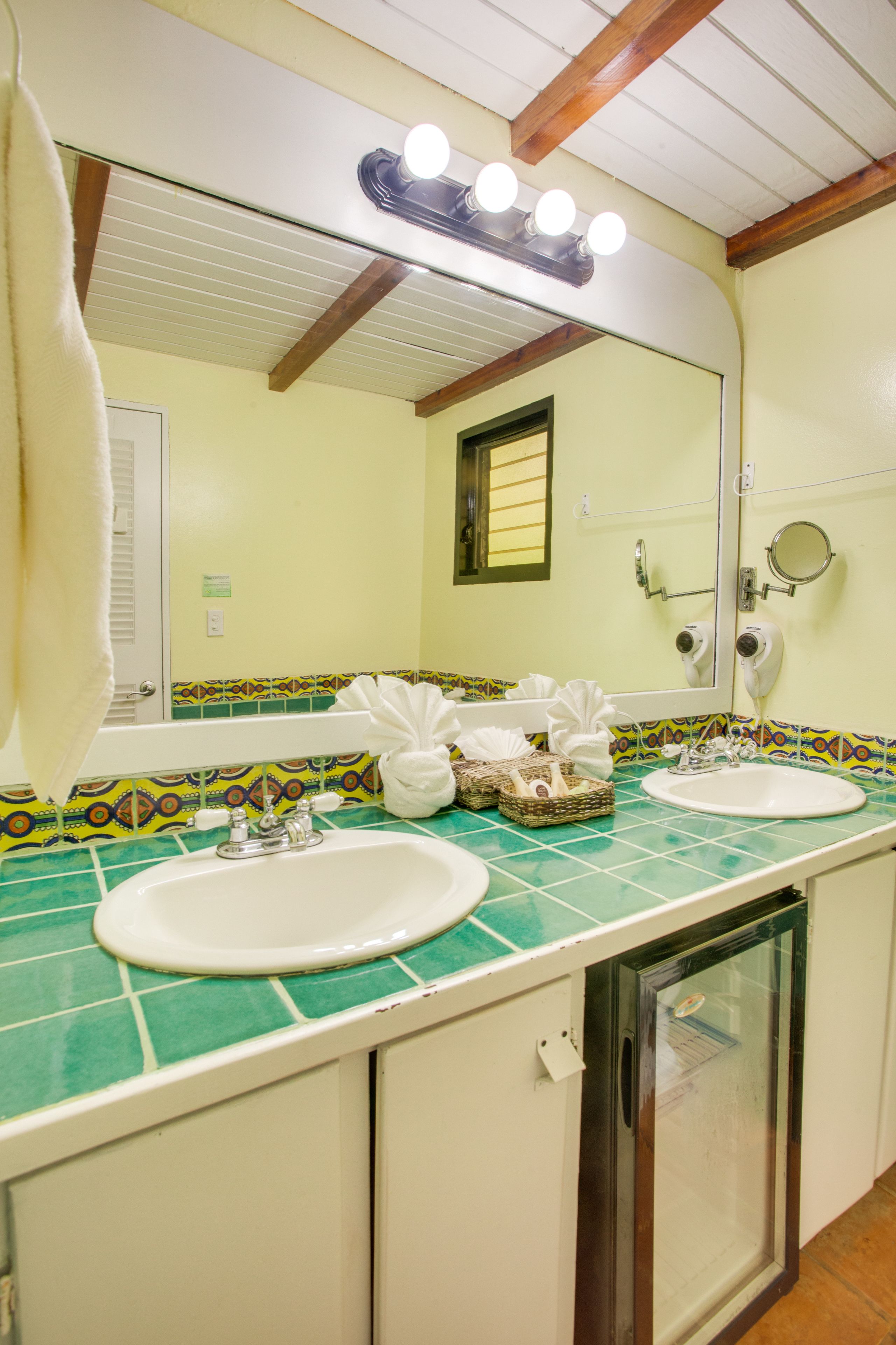 shower, hair dryer, dressing gowns, towels