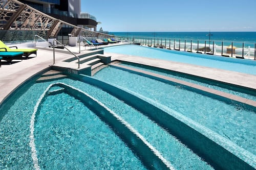 Indoor pool, outdoor pool