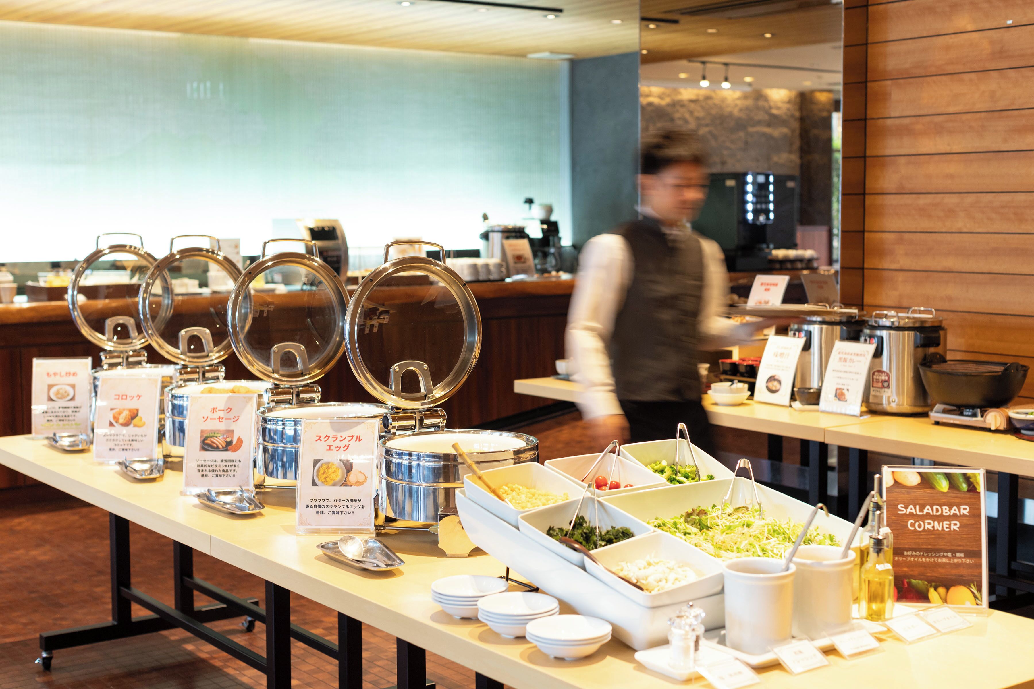 Daily buffet breakfast for a fee