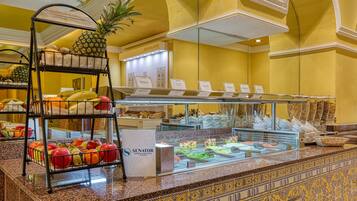 Daily buffet breakfast (EUR 13.5 per person)