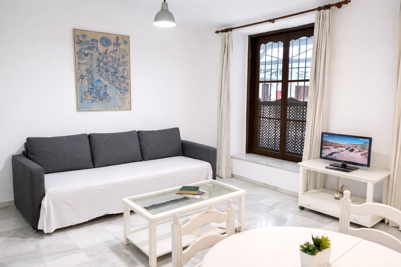 1 Bedroom Interior Apartment | Wohnbereich | Flachbildfernseher