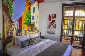 Superior Triple Room, Balcony | Street view