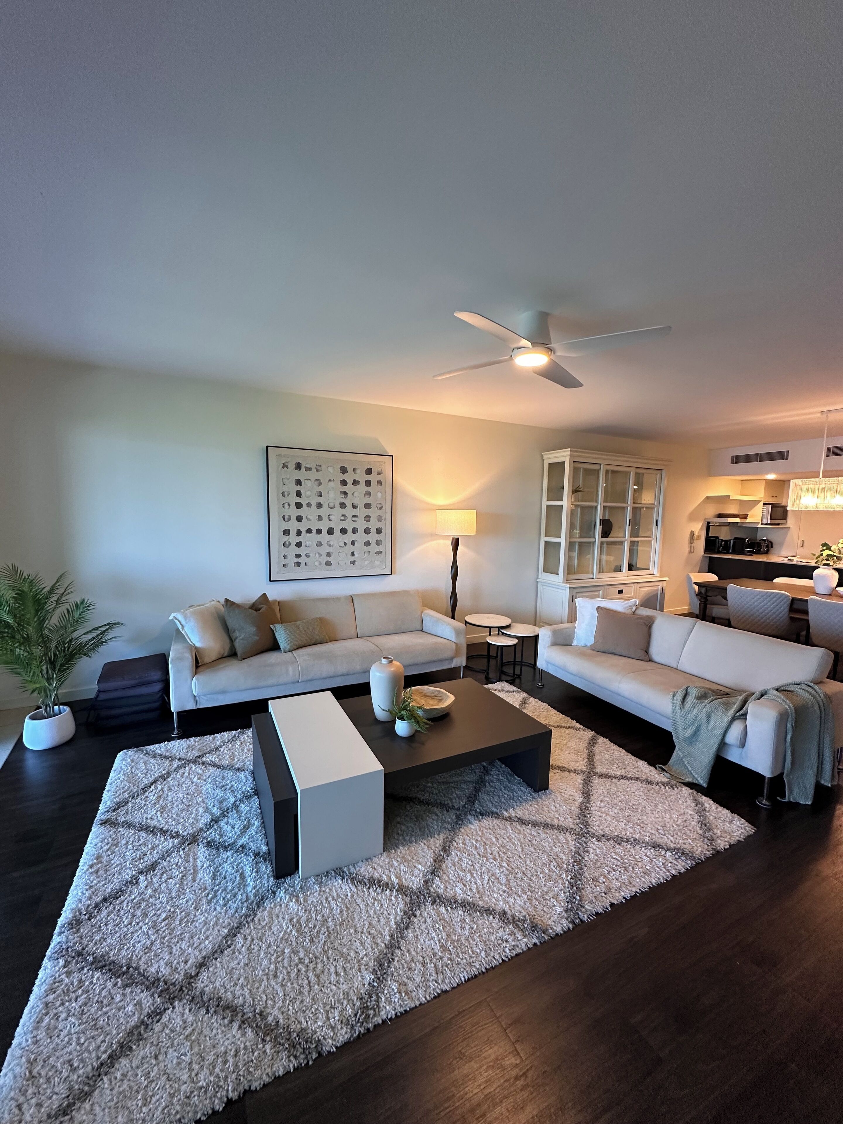 Deluxe Two Bedroom Apartment | Living area | LCD TV