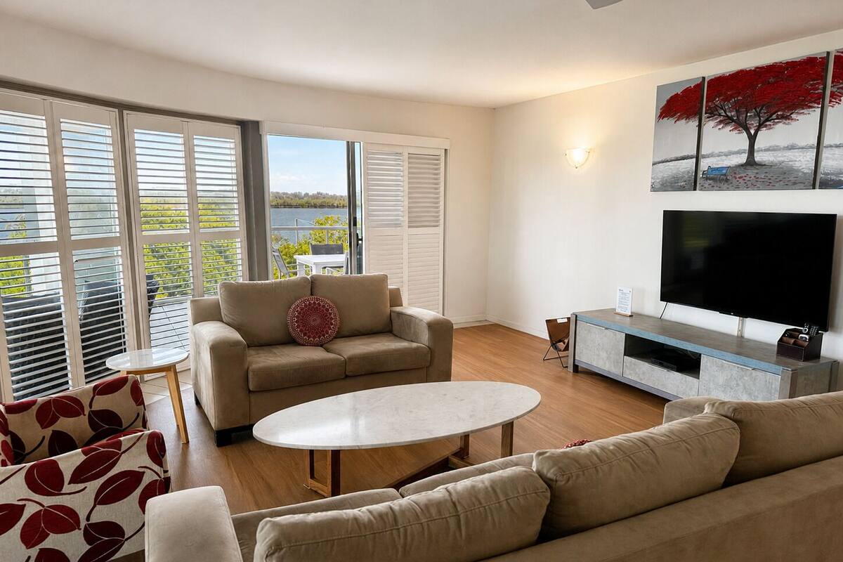 Apartment, 3 Bedrooms, River View | Living area | LCD TV