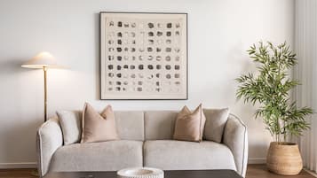 Apartment, 2 Bedrooms, River View | Living room | LCD TV