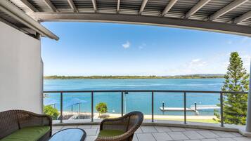 Apartment, 2 Bedrooms, River View | Balcony view