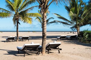 Private beach, sun loungers, beach umbrellas, beach towels