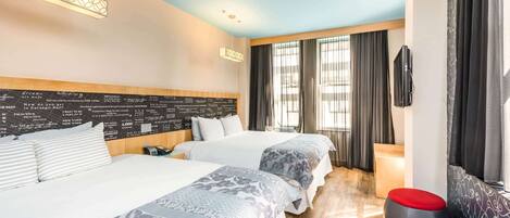 Premium bedding, pillow-top beds, in-room safe, desk