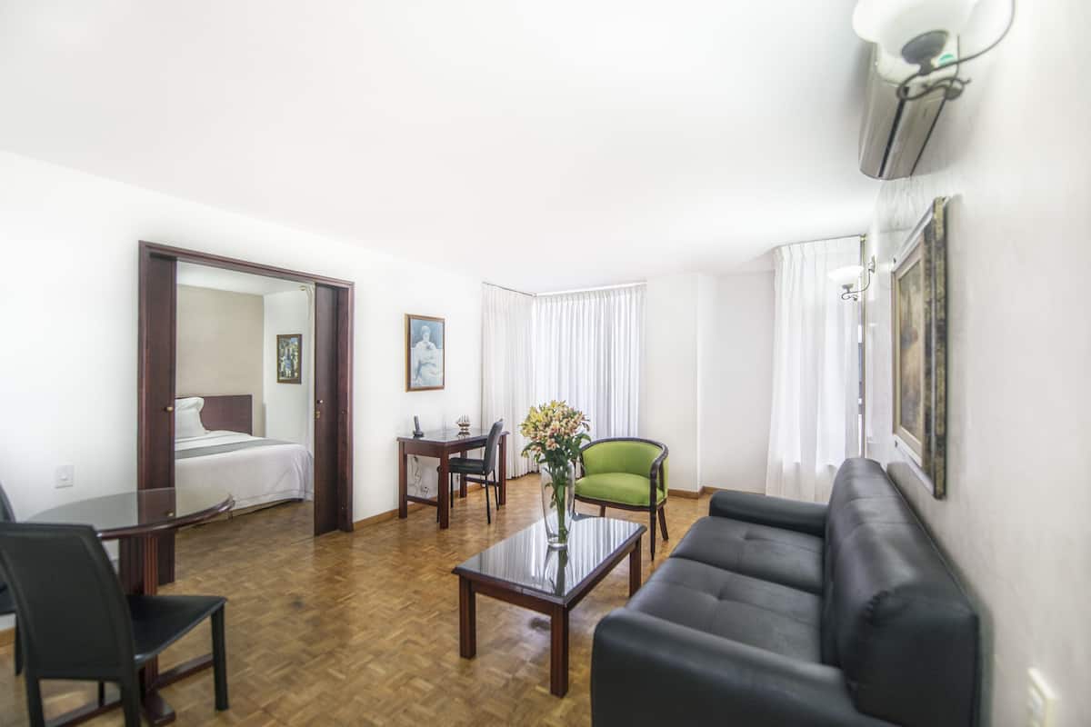 Suite estándar | Ropa de cama hipoalergénica, edredón y minibar