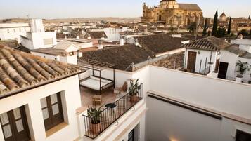 Suite junior, 1 cama de matrimonio, terraza | Terraza o patio