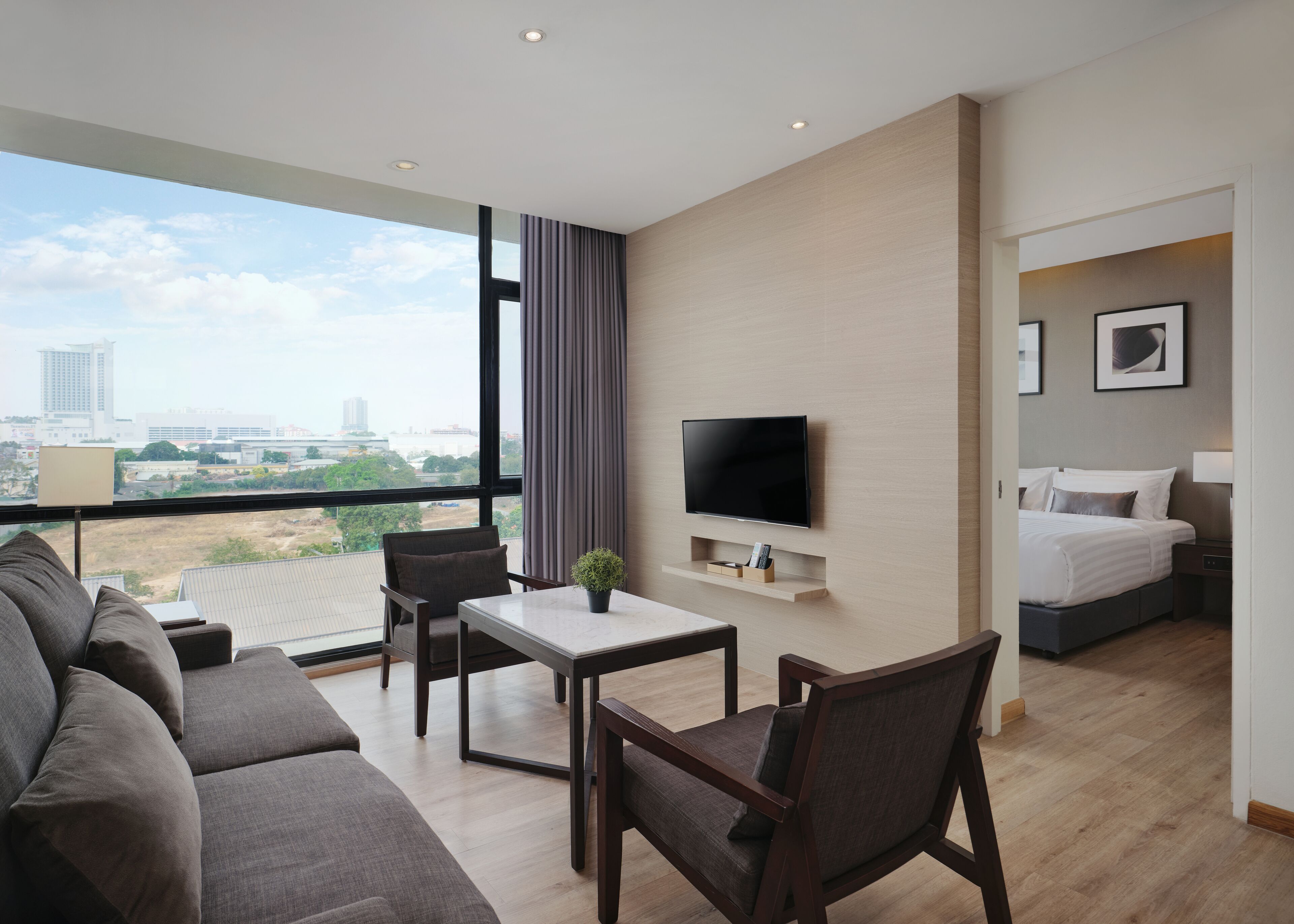 family suite two bedroom with kitchenette | city view