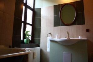 Double Room | Bathroom | Hair dryer, slippers - Casa Albert (Brasov)