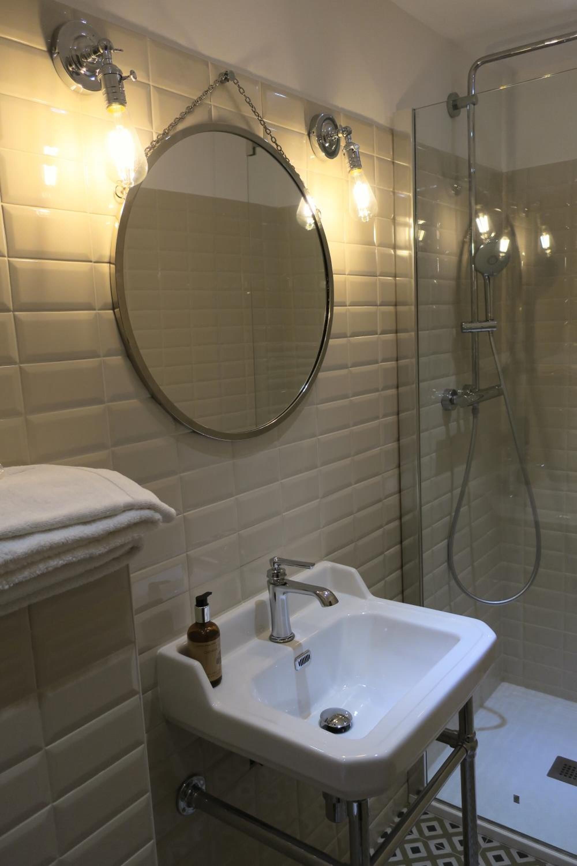 free toiletries, hair dryer, towels