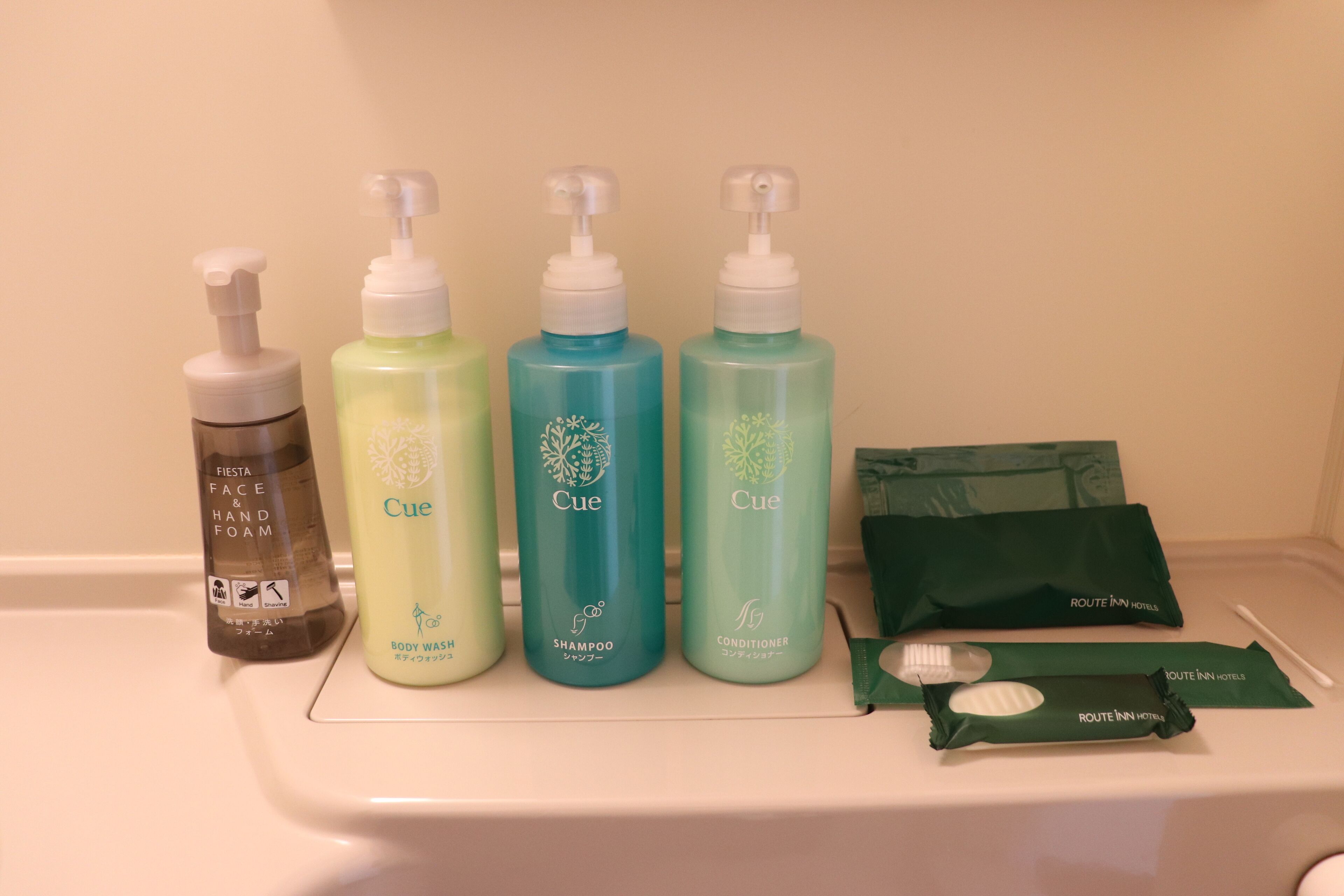 free toiletries, hair dryer, slippers, electronic bidet