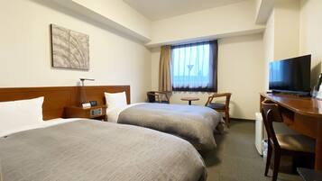 Desk, free WiFi, bed sheets