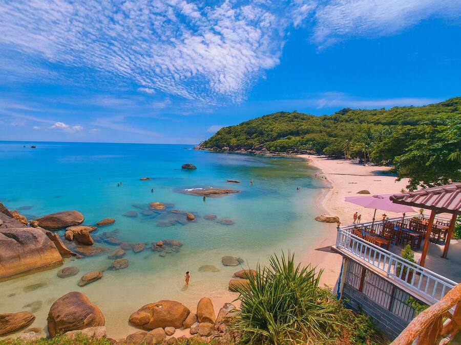 Uitzicht vanuit accommodatie