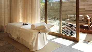 Sauna, body wraps, body scrubs, facials, manicures and pedicures