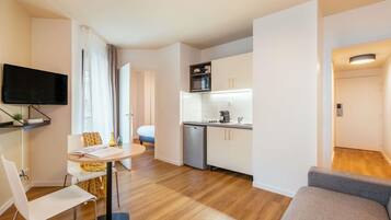 Lejlighed - 1 soveværelse | Skrivebord, lydisolering, gratis baby-/barnesenge, gratis Wi-Fi