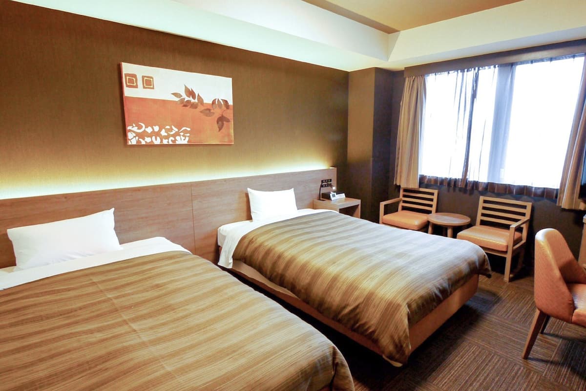 1 bedroom, desk, blackout curtains, iron/ironing board