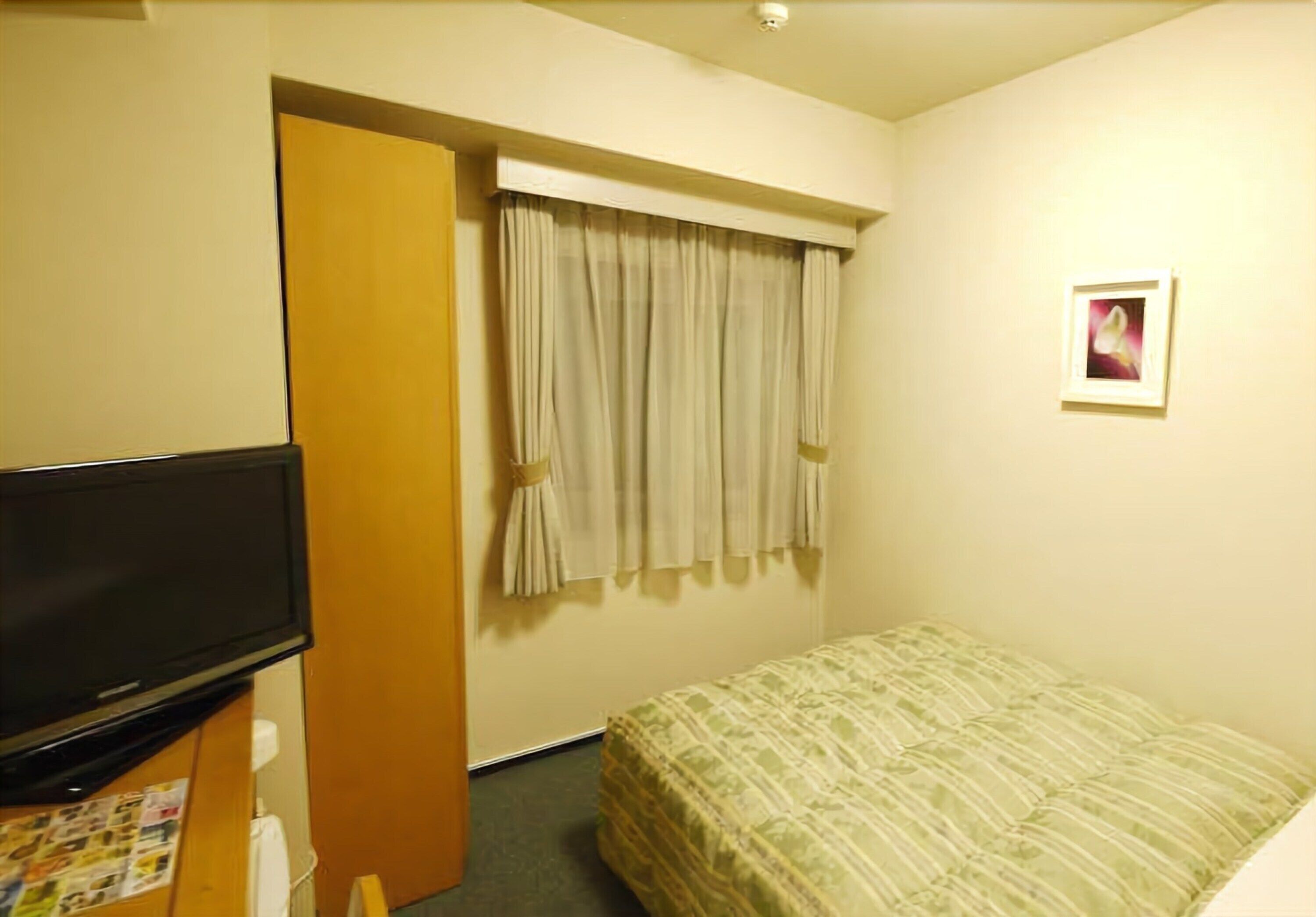 1 bedroom, desk, blackout curtains, iron/ironing board