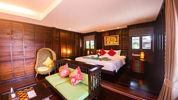 Grand Deluxe Bungalow (Garden View) | 1 多间卧室、客房内保险箱、办公桌、遮光窗帘