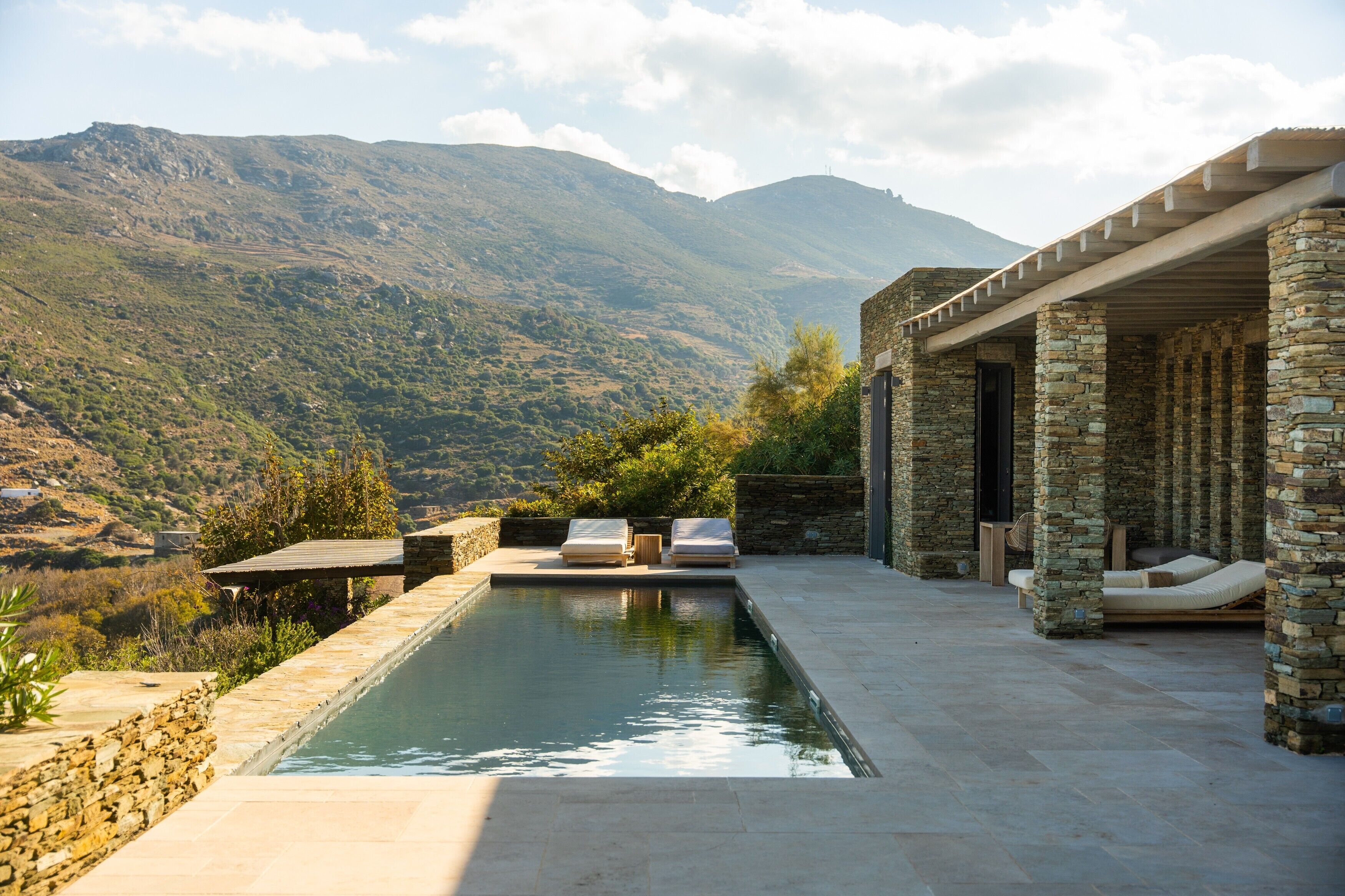 Sunrise Hillside House with private pool and Sea view | Literie de qualité supérieure, minibar, chambres insonorisées, Wi-Fi