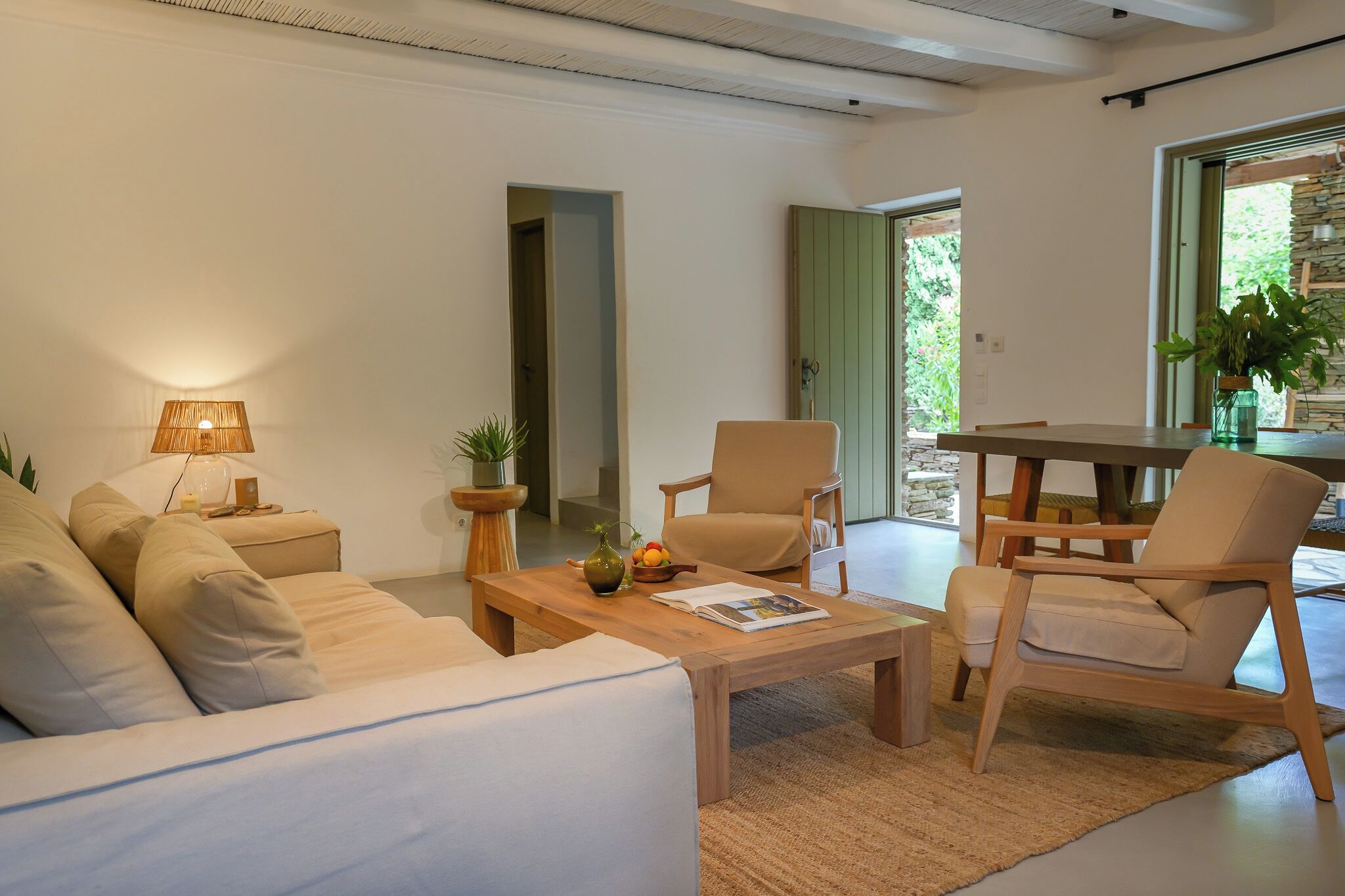 Superior Villa near the beach | Living area | DVD player