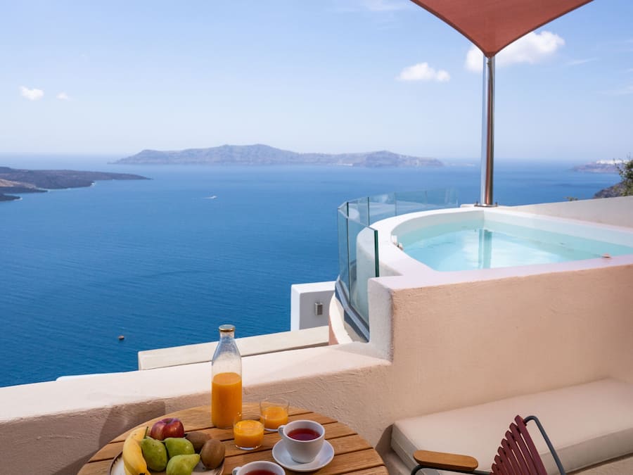 Duplex Suite with outdoor hottub Caldera View | Terrazza/patio