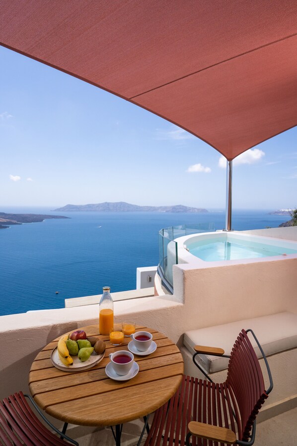 Duplex Suite with outdoor hottub Caldera View | Terrasse/Patio