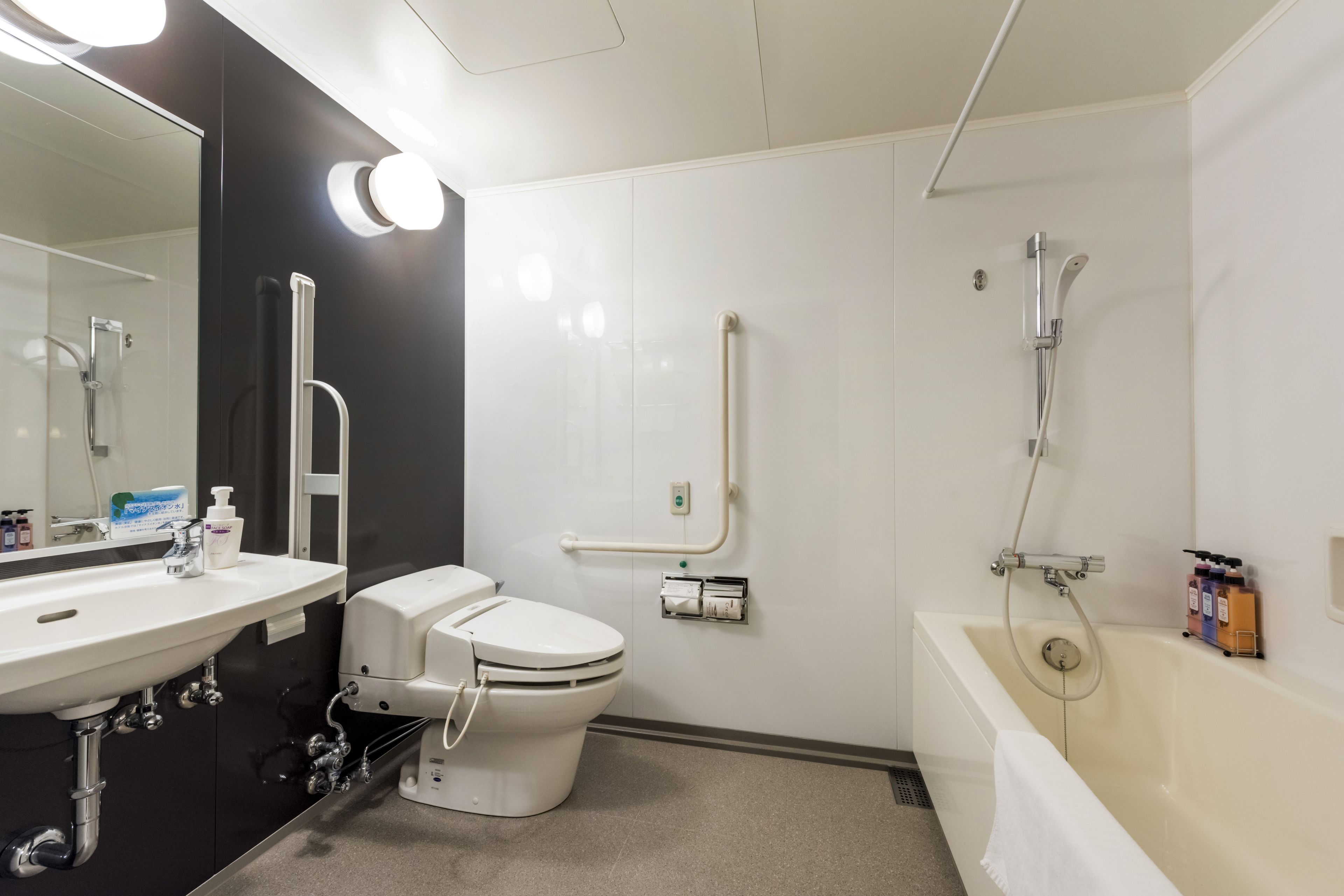 universal twin room, non smoking (29 sqm) | bathroom | combined shower/bathtub, free toiletries, hair dryer, slippers