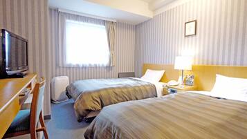 Desk, free WiFi, bed sheets