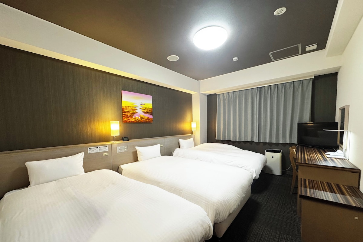 Triple Room Non Smoking | In-room safe, desk, WiFi (free), bed sheets
