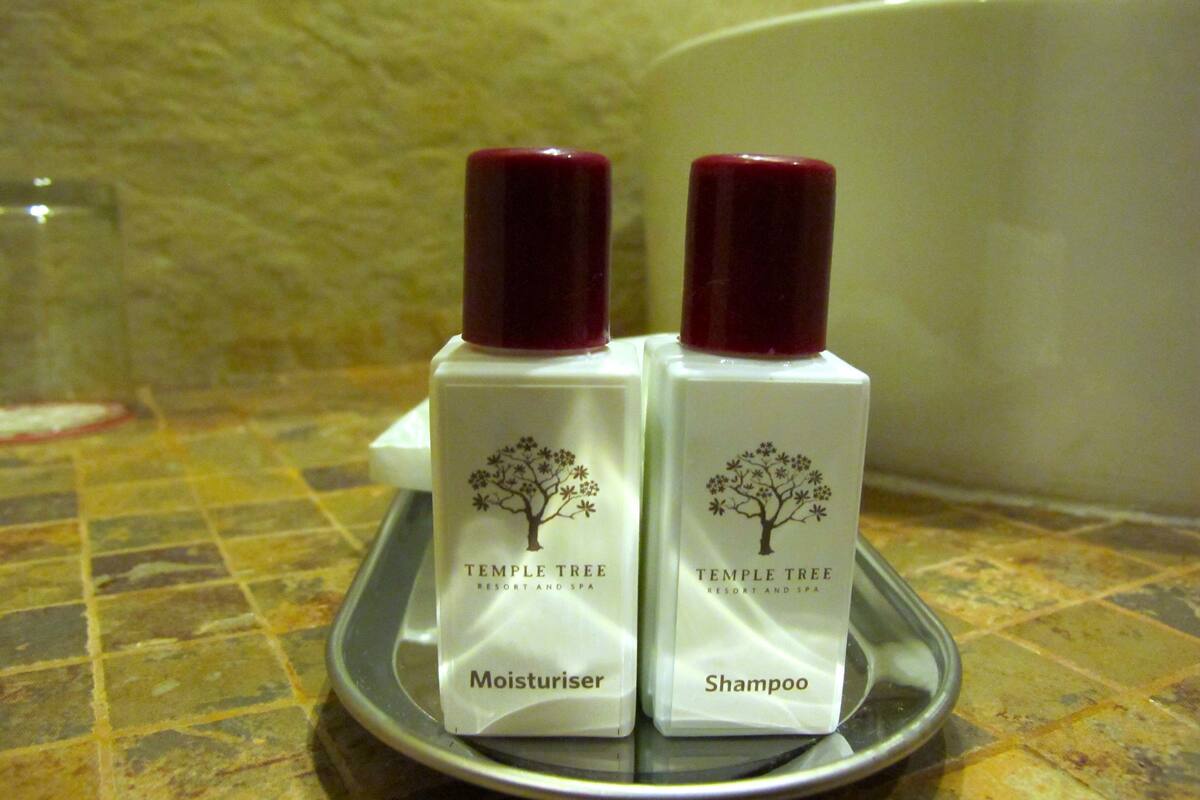 rainfall showerhead, free toiletries, hair dryer, bathrobes