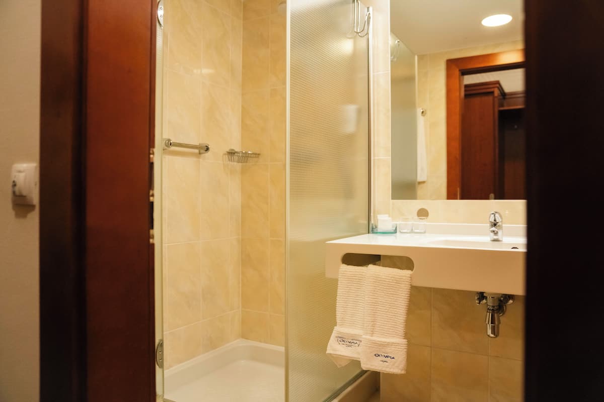 free toiletries, hair dryer, bathrobes, slippers