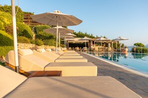 2 outdoor pools, open 10:00 AM to 8:00 PM, pool umbrellas, pool loungers - Lithies Hotel (Zakynthos)