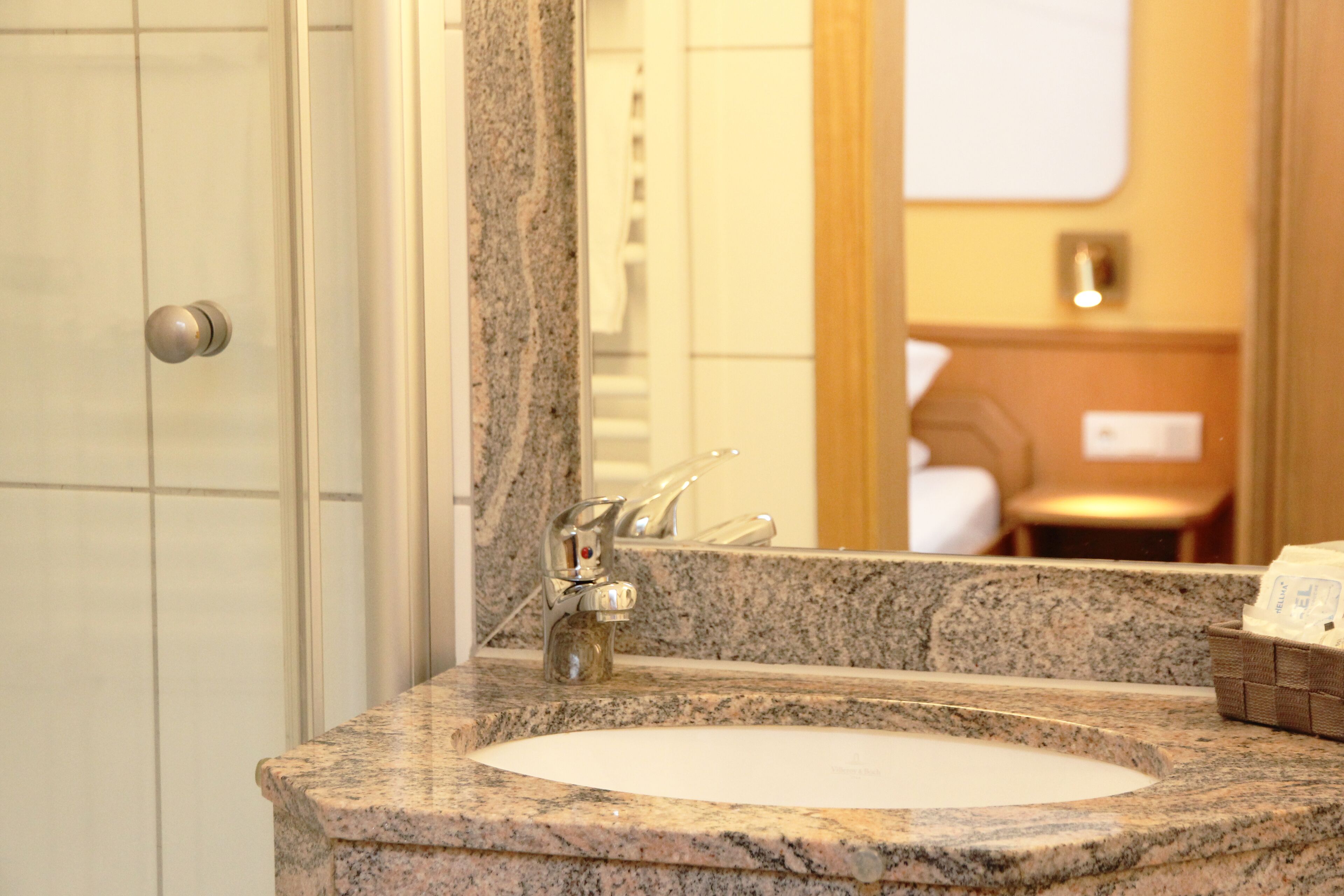 free toiletries, hair dryer, towels